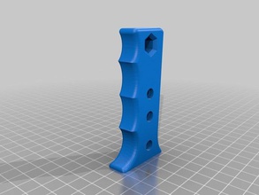 keyhole saw handle tools ergonomic finger dents hand part replacement 3d print model - Mito3D