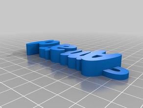 amanda keychain organization customized 3d print model - Mito3D