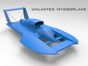 unlimited hydroplane hobby boat hull engineering high school hyrdroplane makeitfloat race racing science steam stem tvy 3d print model - Mito3D