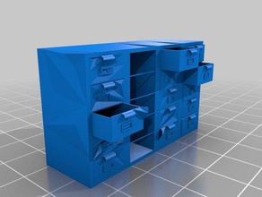 filing cabinet stack models apocalypse office rpg wargaming 3d print model - Mito3D