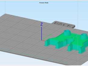 s3d simple build plate stl file rep1 clones 3d printer accessories buildplate clone custom simplify3d creator 3d print model - Mito3D