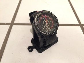 generic watch stand modular vertical piece gadgets watchstand 3d print model - Mito3D