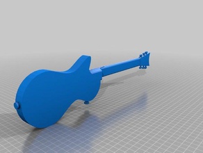 acoustic electric guitar buildings & structures 3d print model - Mito3D