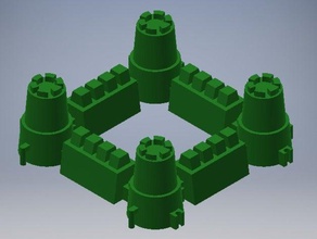modulare sand castle, den Fortschritt der Arbeit mehr Teile kommen Bau-Spielzeug Strand buildacastle in sandbox - Spielzeug 3d print model - Mito3D