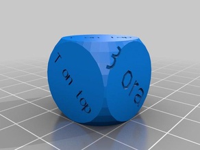 my customized dice- sexy pos dice 3d print model - Mito3D