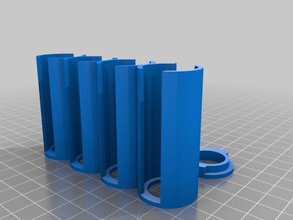 il mio personalizzato parametrico di deposito delle monete tubi cap5 organizzazione 3d print model - Mito3D