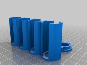 meu personalizados paramétrico de moeda, armazenamento tubos cap10 organização 3d print model - Mito3D
