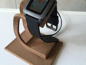 pebbletime dock organization charger pebble watch smartwatch smart 3d print model - Mito3D
