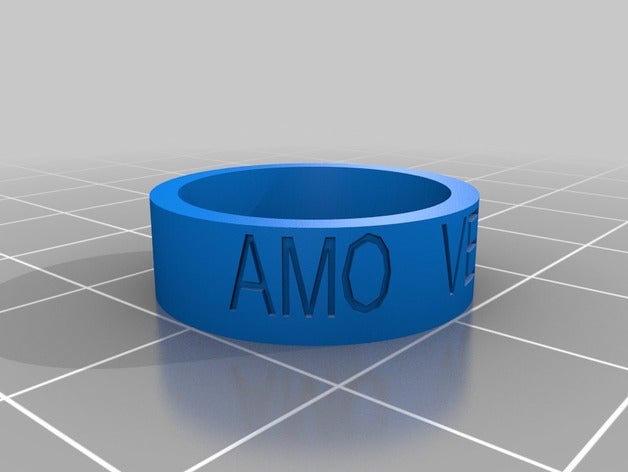 amo-verao Ringe kundengebundene 3D print model - Mito3D