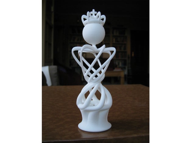 king my abstract chess set design piece 3D print model - Mito3D