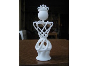 king my abstract chess set design piece 3d print model - Mito3D