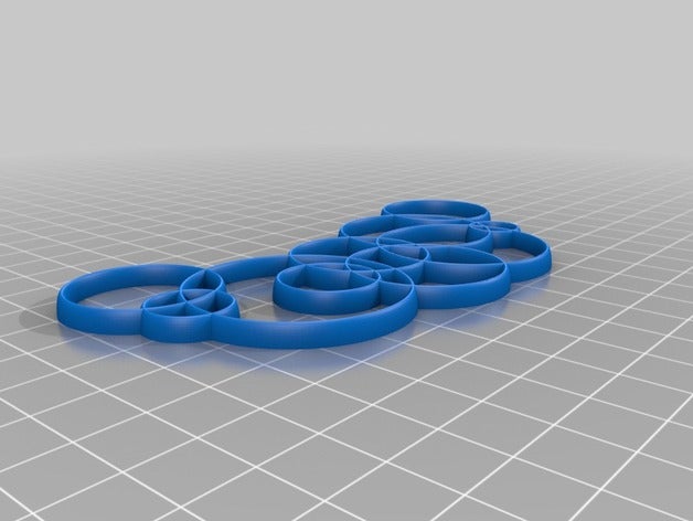 kreisförmige Halskette Schmuck 3D print model - Mito3D