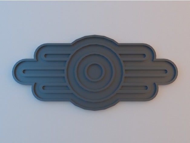 vault-tec logosu sahne fallout kasa 3D print model - Mito3D
