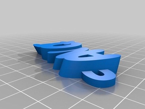 mi personalizados iamburny del texto - anqi organización personalizado 3d print model - Mito3D