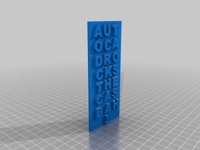 thank you autocad other 3d print model - Mito3D
