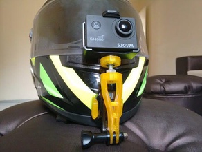 lungo e di sostegno della macchina fotografica azione la fotocamera actioncam action cam fpv fpv-videocamera gopro moto sj4000 sjcam sport il supporto video 3d print model - Mito3D