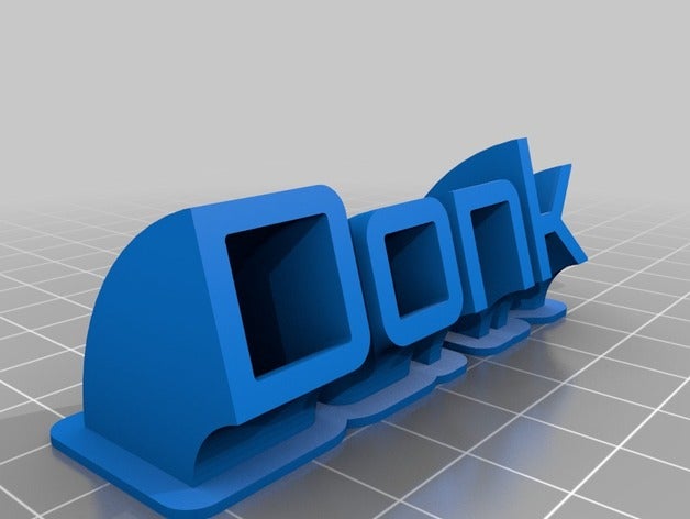 donk office kundengebundene 3D print model - Mito3D