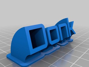 donk office customized 3d print model - Mito3D