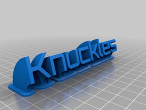 knuckles office customized 3d print model - Mito3D