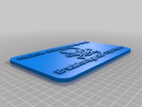 nameplate signs & logos customized 3d print model - Mito3D