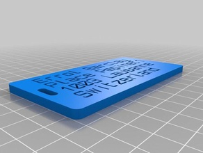 eb marca organização personalizado 3d print model - Mito3D