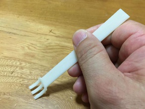 mini tenedor cocina y comedor la horquilla 3d print model - Mito3D