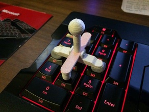 teclado joystick juegos de video los azar 3d print model - Mito3D