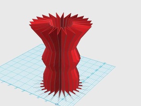spike star vase models 3d model new red 3d print model - Mito3D