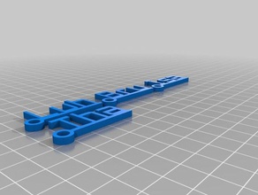 meine angepasste batch-Schlüsselanhänger-generator Schlüsselanhänger kundengebundene 3d print model - Mito3D