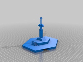 bowman master sword time pedestal led lamp 3d printing 3d print model - Mito3D