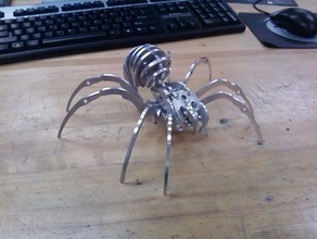 spidersaur 6061 other flat flatpack laser lasercut slot animal 3d print model - Mito3D