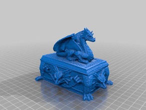 dragon box scansioni & repliche creatura drago frostgrave la fotogrammetria scansione 3d print model - Mito3D