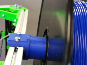 spool holder mini-kossel 3d printer parts kossel mini reprap 3d print model - Mito3D