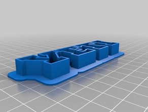 mein yeti text-Speicher Skulpturen kundengebundene 3d print model - Mito3D