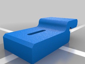 wall stabilizer clip measuring stick desk office 3d print model - Mito3D