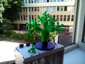 cactus fraktalen Modell Skulpturen fraktal 3d print model - Mito3D