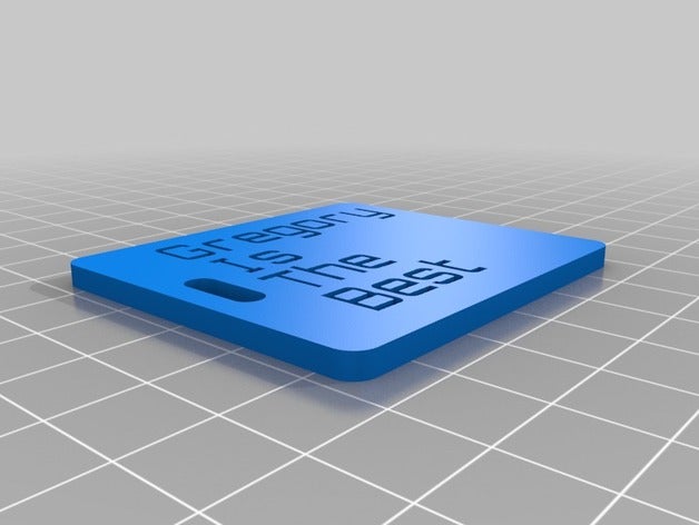 gregorio gatto azul organización personalizado 3D print model - Mito3D