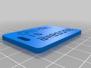 chi-daugavietis bir mavi organizasyon özelleştirilmiş 3d print model - Mito3D