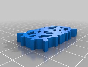 techgyrls 3 - pendant shape art 3d print model - Mito3D