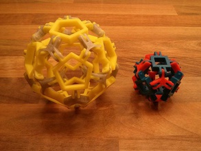 mais micro vértices do poliedro construção brinquedos 3d print model - Mito3D