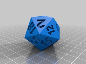 d20 time go +5 your ass dice 3d print model - Mito3D