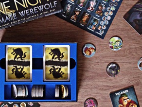 one night ultimate werewolf juego cuadro de insertar juegos la junta boardgame mesa los onuw tablero hombre lobo 3d print model - Mito3D