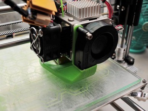 surround do canal de ar mk8 extrusora Impressora 3d peças fã tubo 3d print model - Mito3D