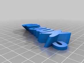 my customized iamburny's text - name keyring keyfob organization 3d print model - Mito3D