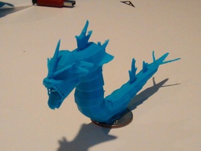 gyarados le creature pokemon 3d print model - Mito3D
