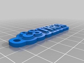 esther's keychain organization customized 3d print model - Mito3D