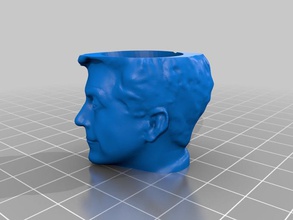stephen colbert mug shot glass other report mashup mugshotglass openscad makerstrong 3d print model - Mito3D