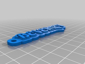 beverley's keychain organization customized 3d print model - Mito3D