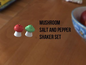 cogumelo sal pimenta shaker conjunto a cozinha jantar tabela 3d print model - Mito3D