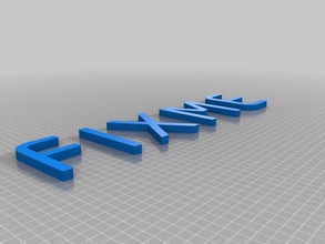 fixme hackerspace letras outros 3d print model - Mito3D